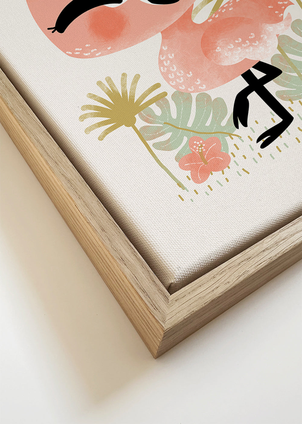 Lamina infantil flamingo rosa sorridente