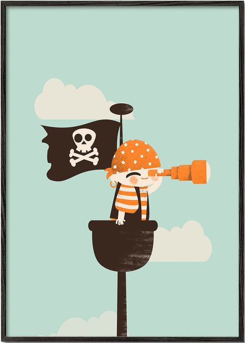 Estampa infantil vigia pirata