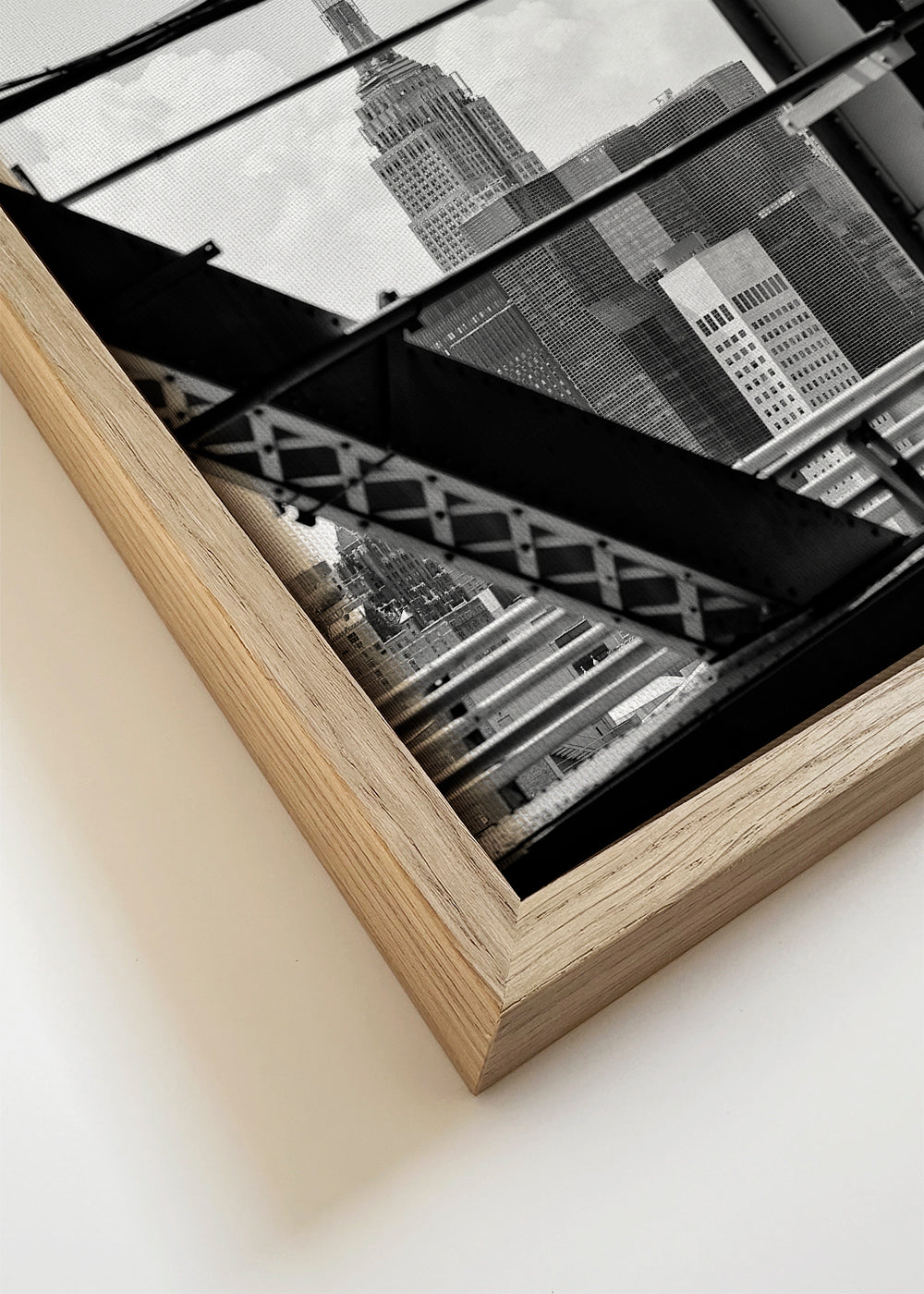 Quadro de cidades: Manhattan em preto e branco
