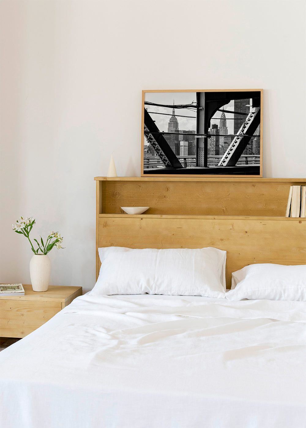 Quadro de cidades: Manhattan em preto e branco
