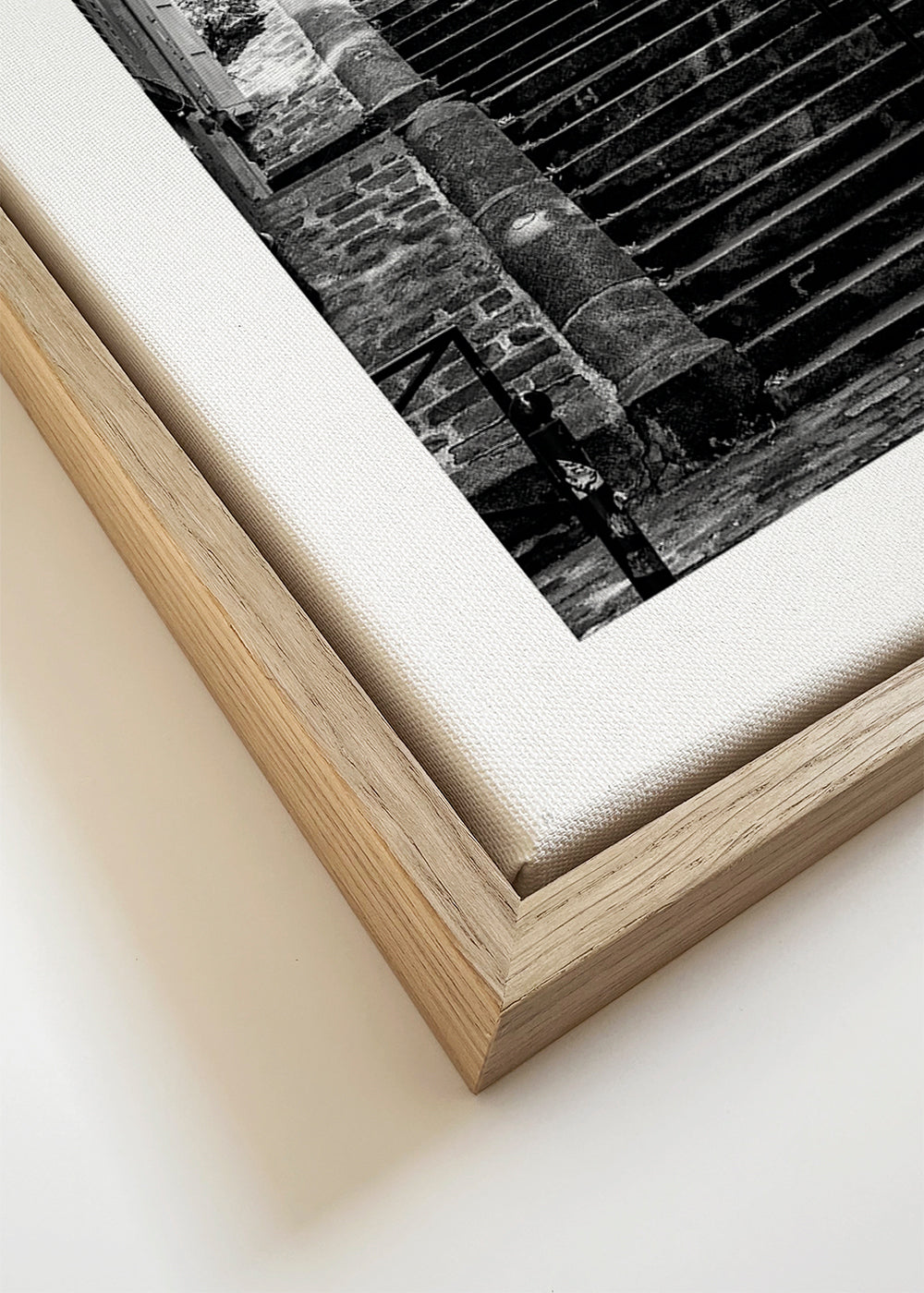 Arte para cozinha: Escadaria de Montmartre a preto e branco