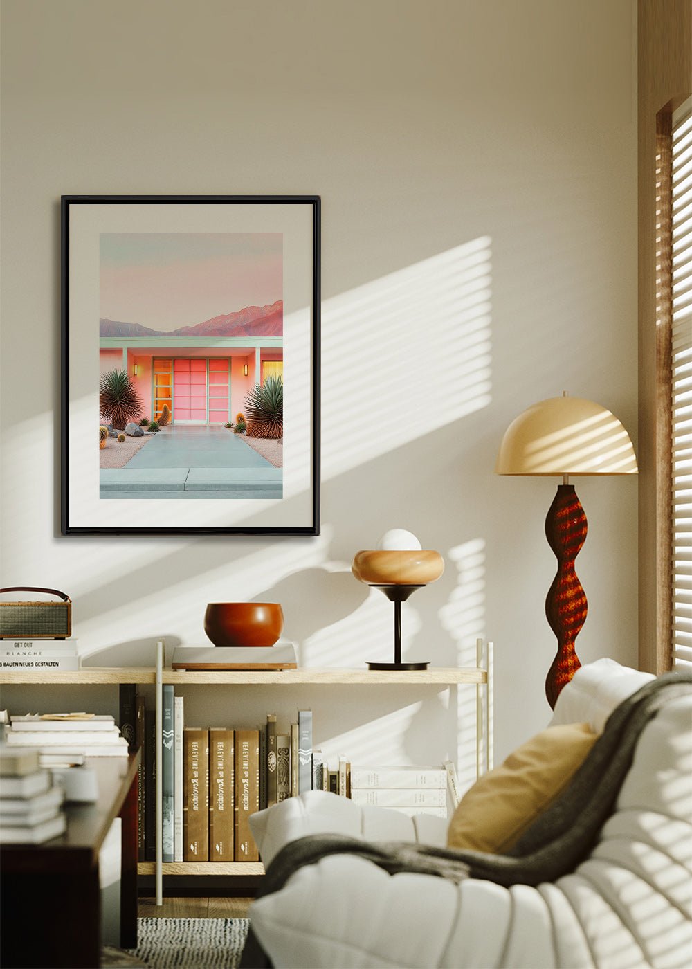Estampa botânica Palm Springs rosa – Canvas2