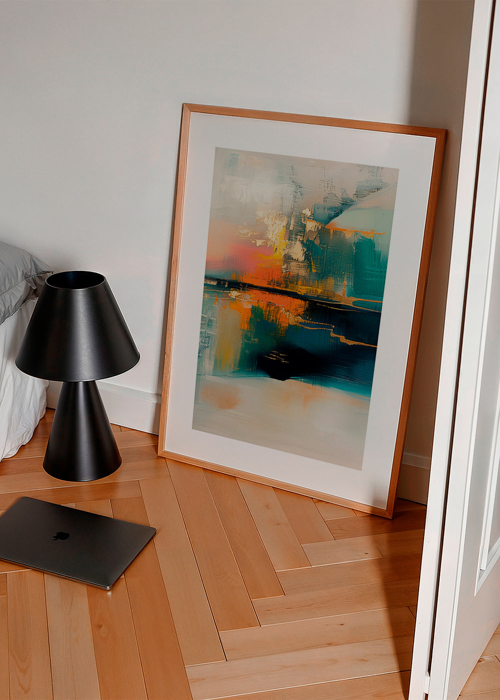 Quadro abstrato com reflexos aquáticos – Product3