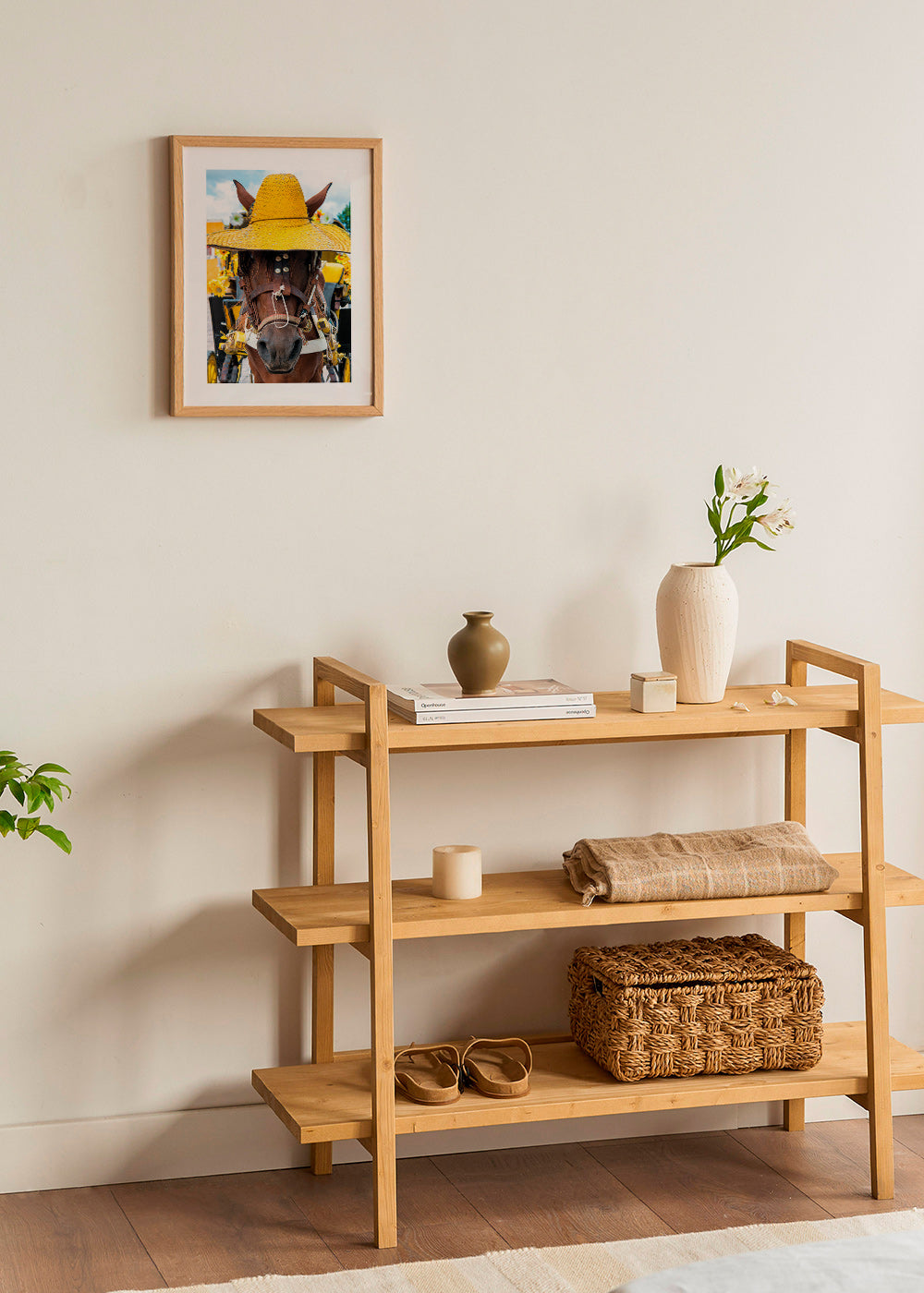 Quadro de cavalo com chapéu amarelo – Product1