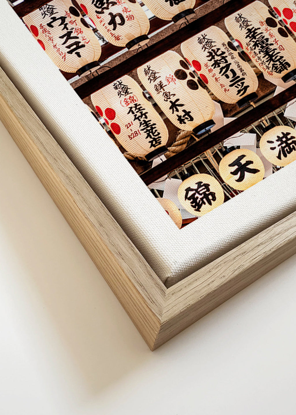 Fotografia de lanternas japonesas em fila – Canvas detail