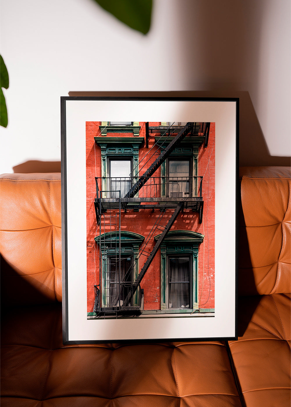 Arte de cidade: fachada de NY com escada de incêndio – Product1