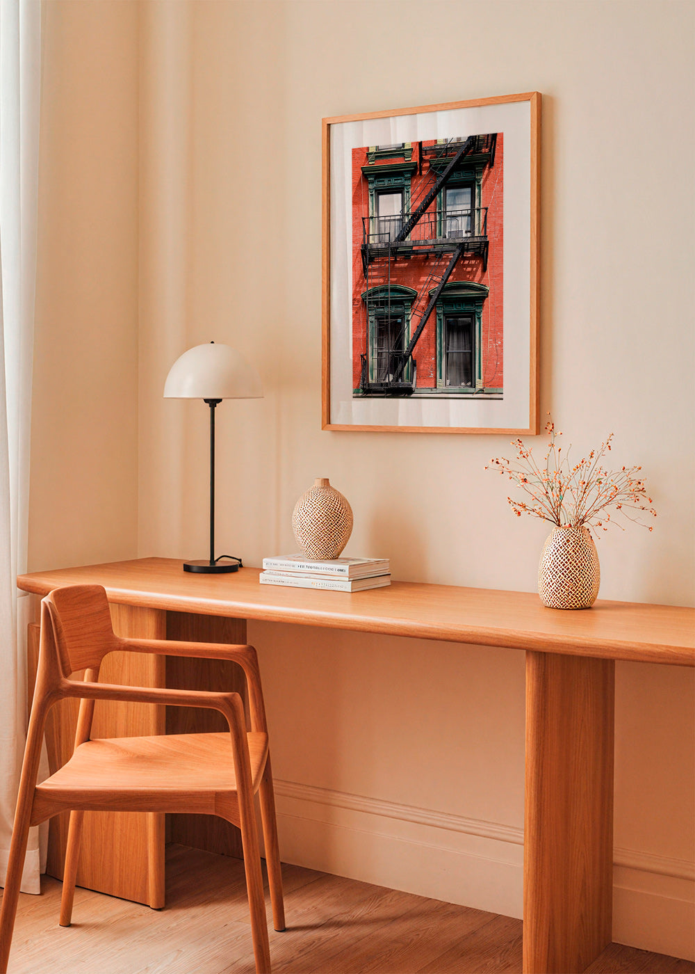Arte de cidade: fachada de NY com escada de incêndio – Product3