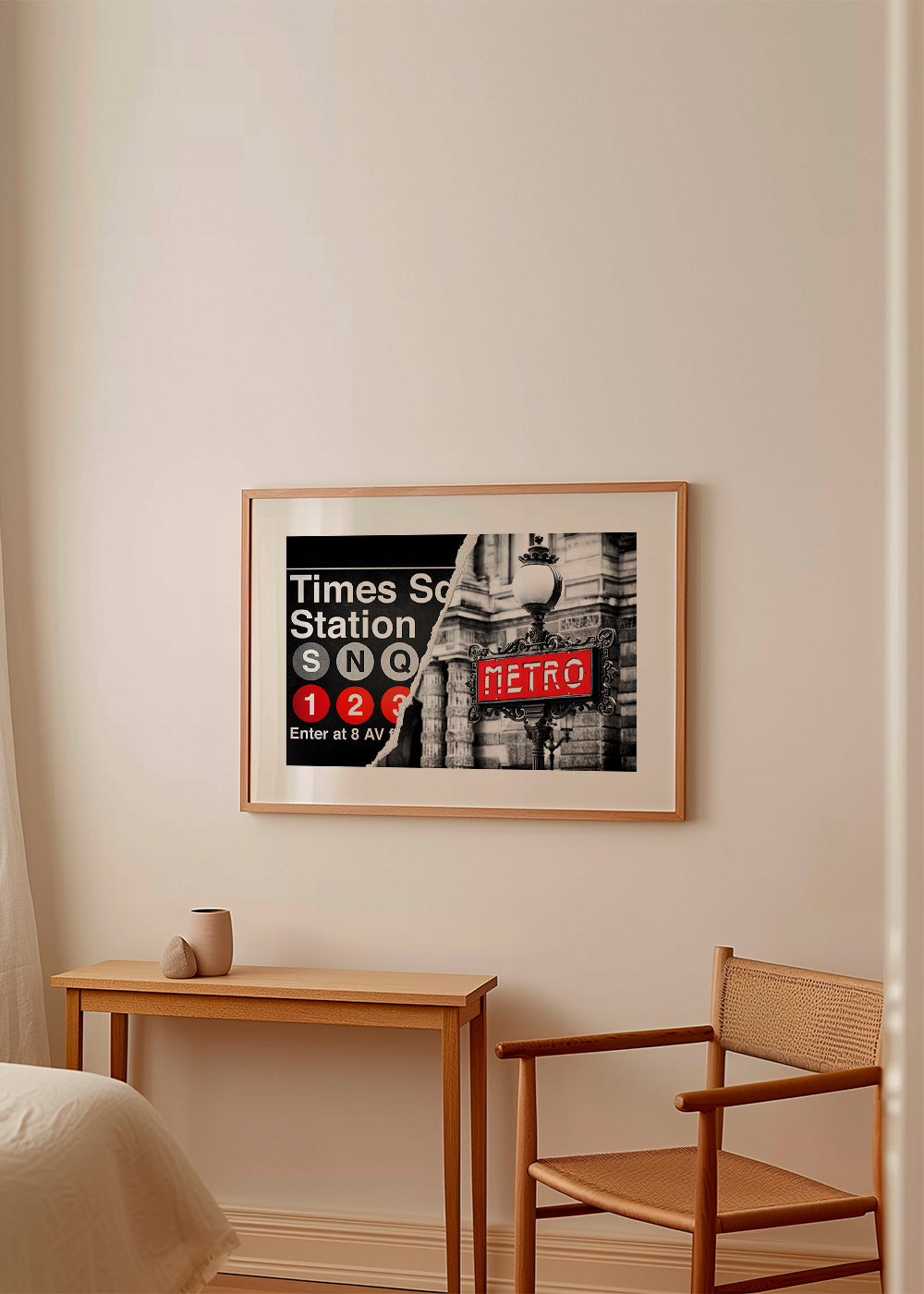 Poster de viagem com placa Metro vermelha – Product3