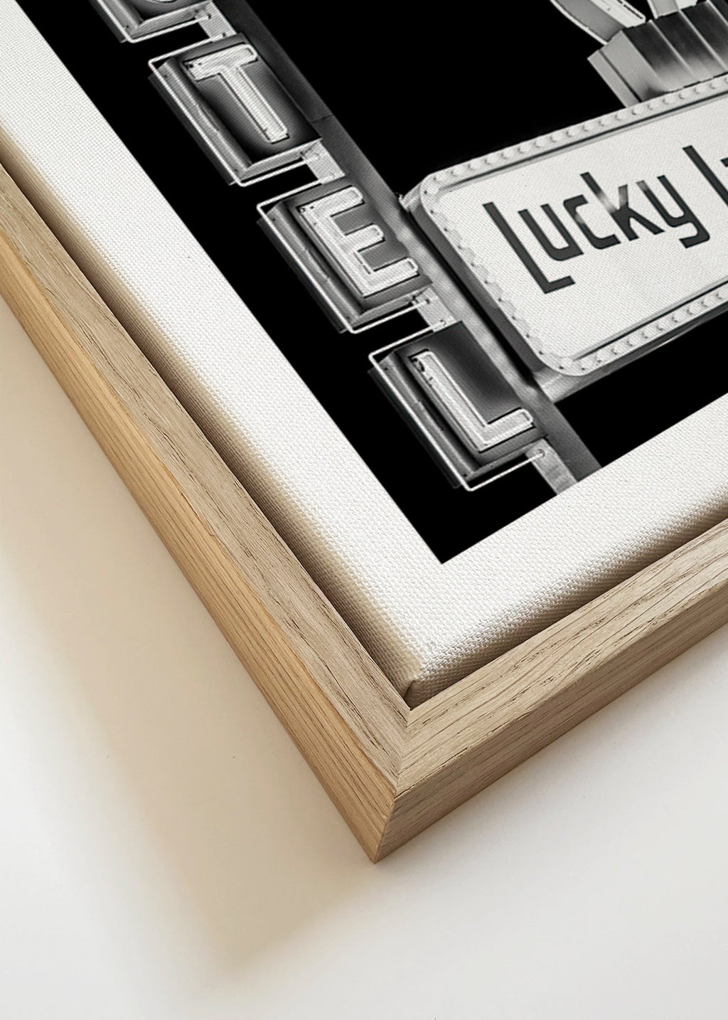 Fotografia letreiro Lucky Lady do motel – Canvas detail