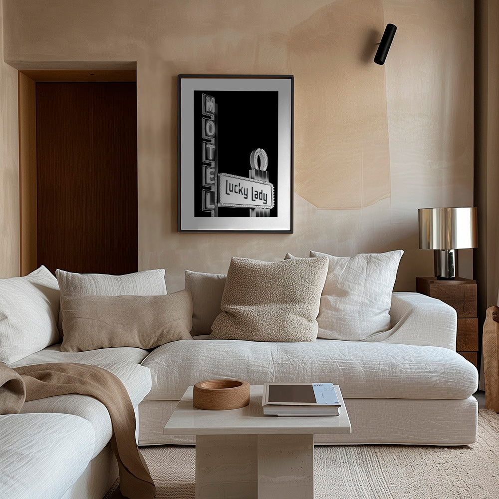 Fotografia letreiro Lucky Lady do motel – Canvas2