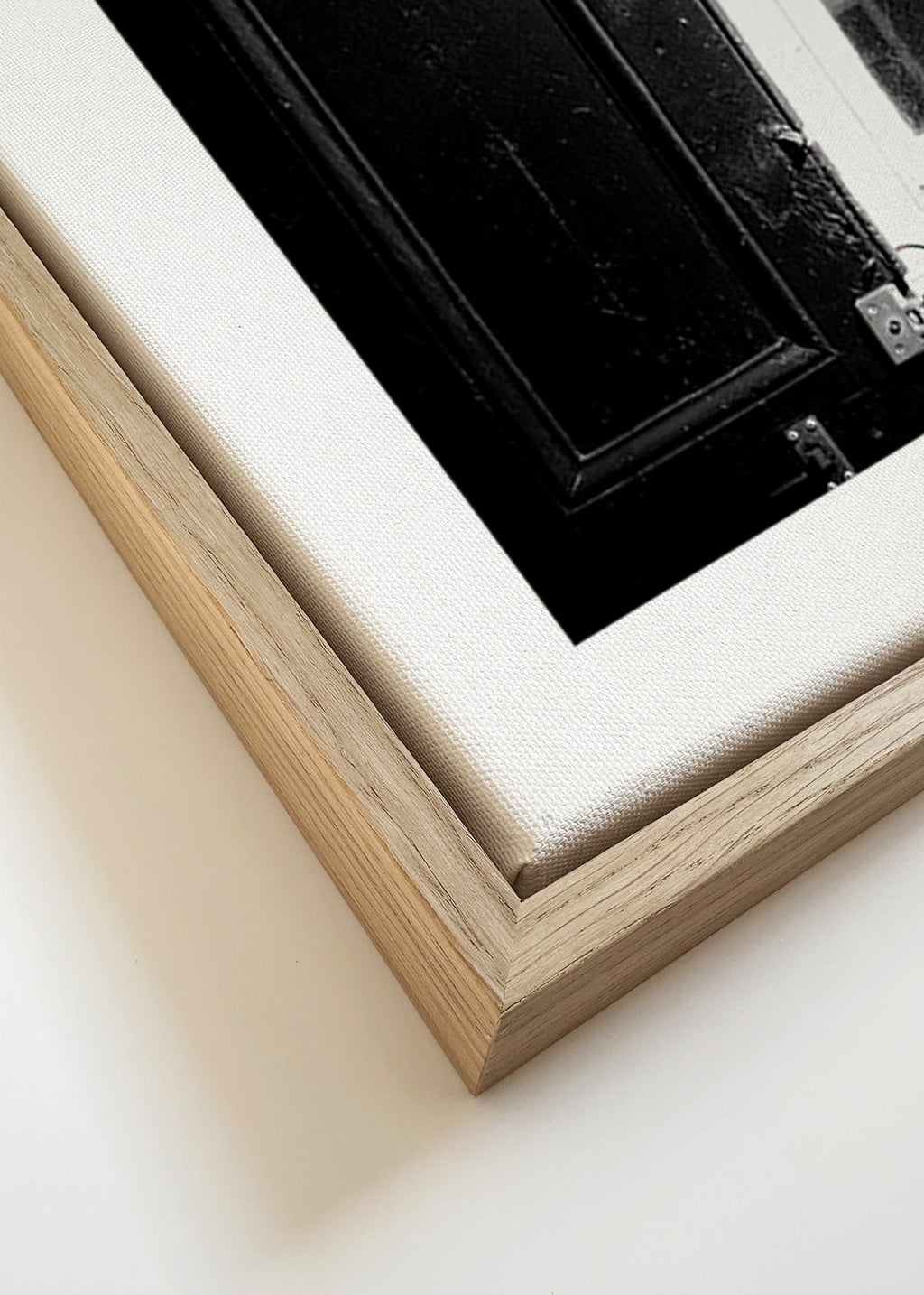 Arte para cozinha: letreiro New Orleans a preto e branco – Canvas detail
