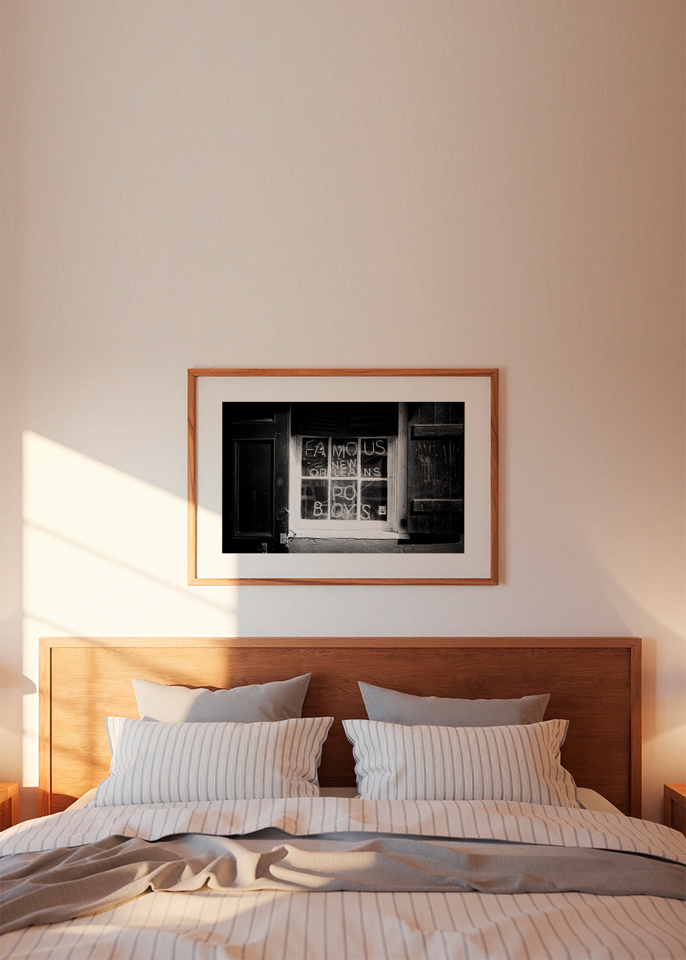 Arte para cozinha: letreiro New Orleans a preto e branco – Product1