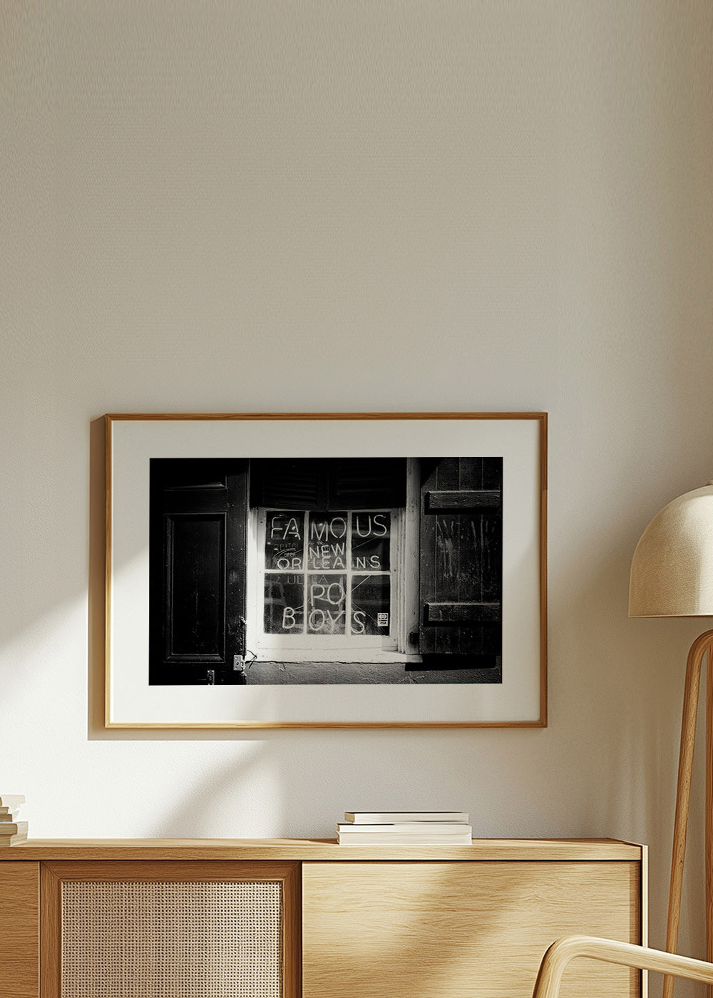 Arte para cozinha: letreiro New Orleans a preto e branco – Product2