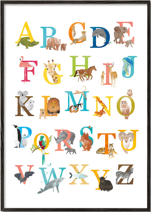Lâmina infantil: alfabeto de animais