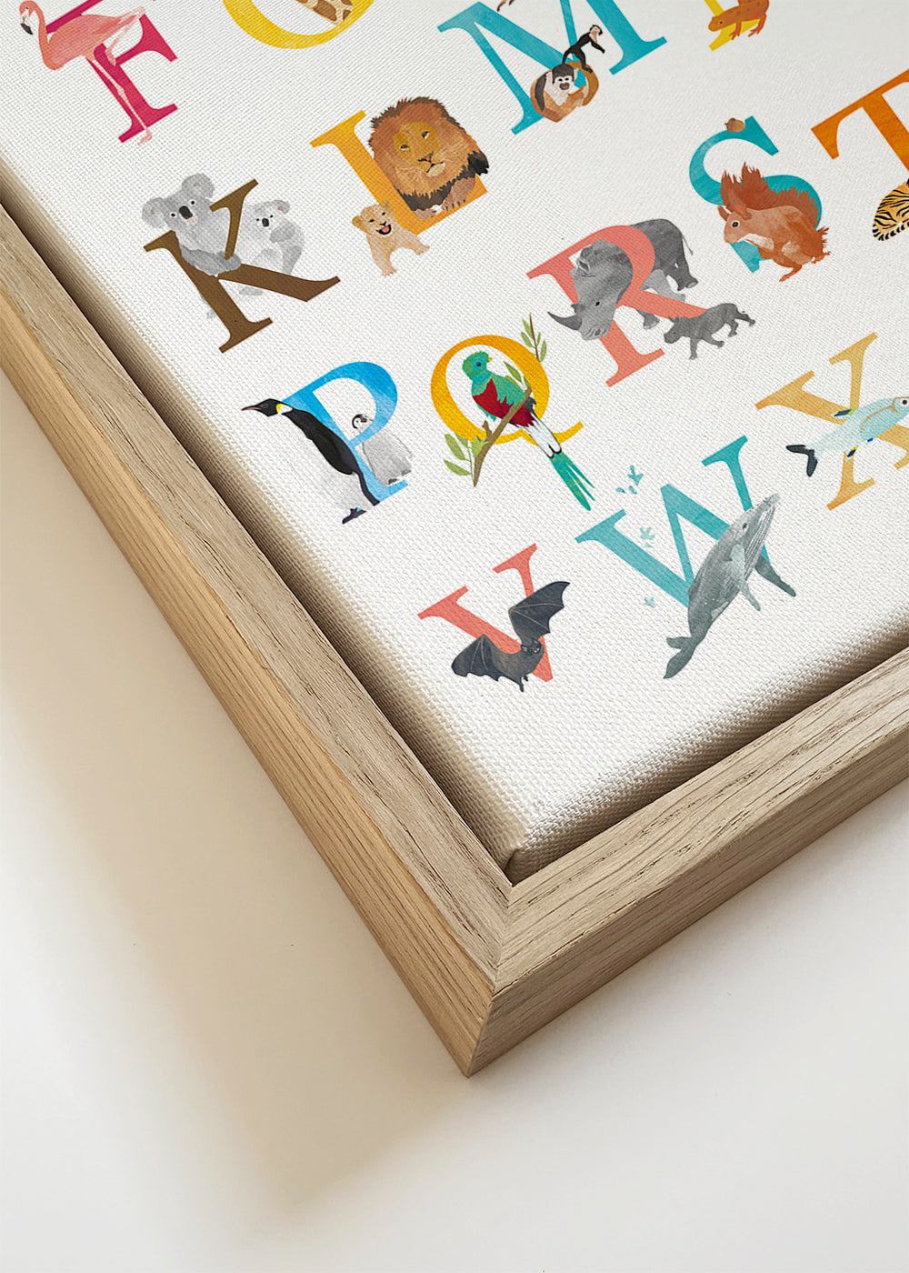 Lâmina infantil: alfabeto de animais