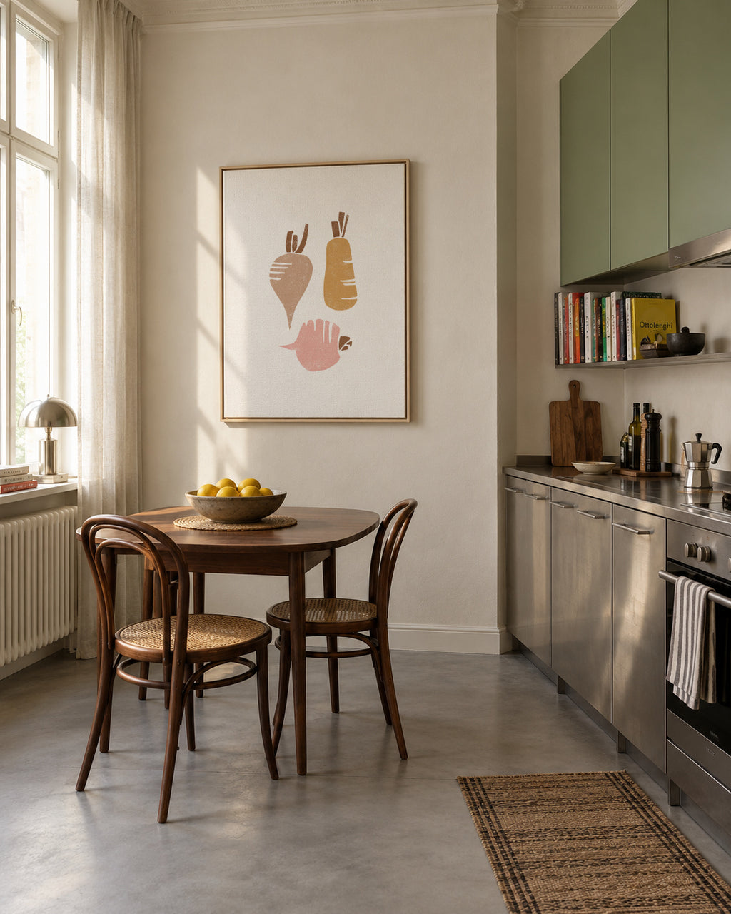 Rutabaga vegetable - Framed canvas in an interior