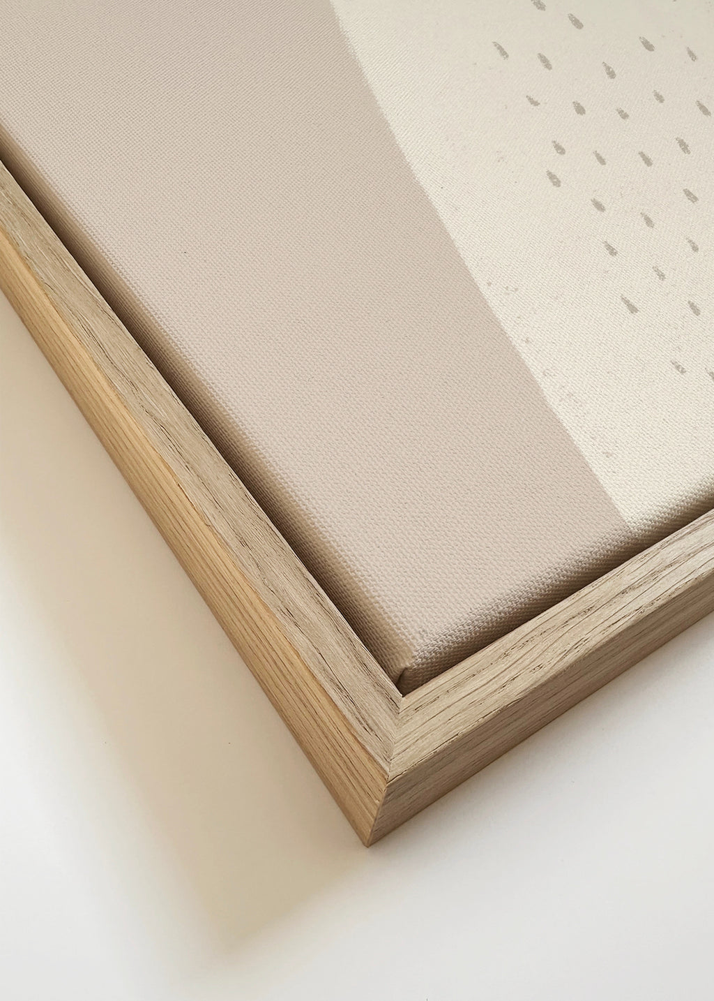 Cute Bear beige color - Framed canvas detail