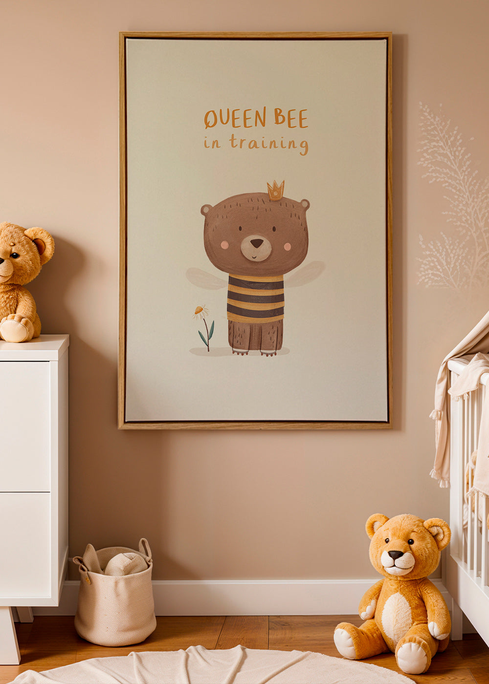 Estampa infantil urso abelha