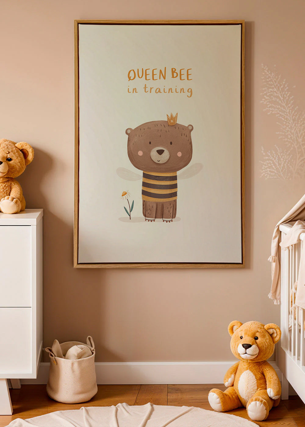 Estampa infantil urso abelha