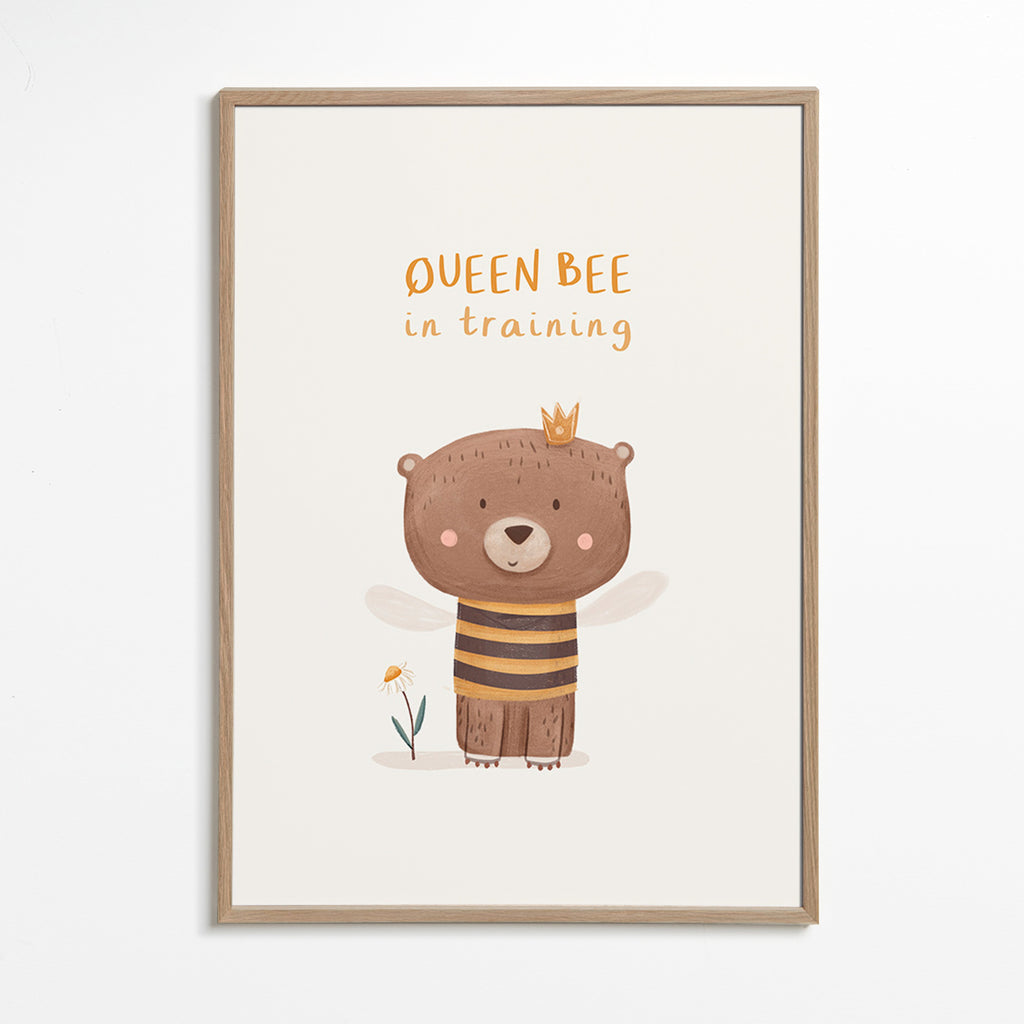 Estampa infantil urso abelha