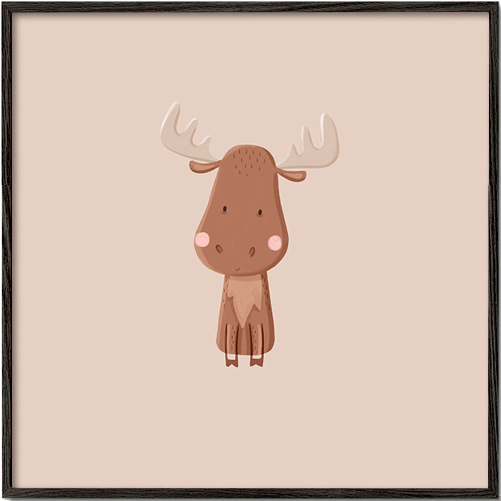 Ilustração minimalista de alce