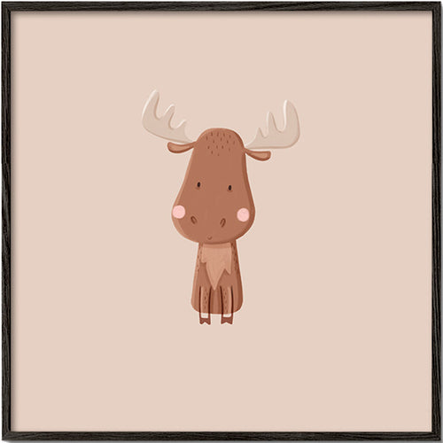 Ilustração minimalista de alce