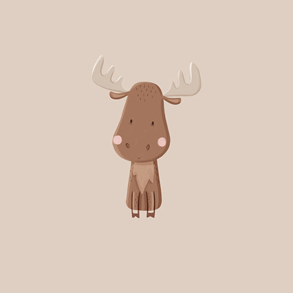 Ilustração minimalista de alce