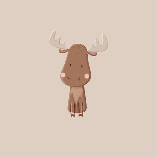 Ilustração minimalista de alce