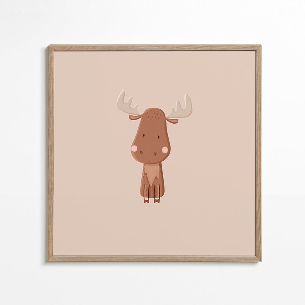 Ilustração minimalista de alce