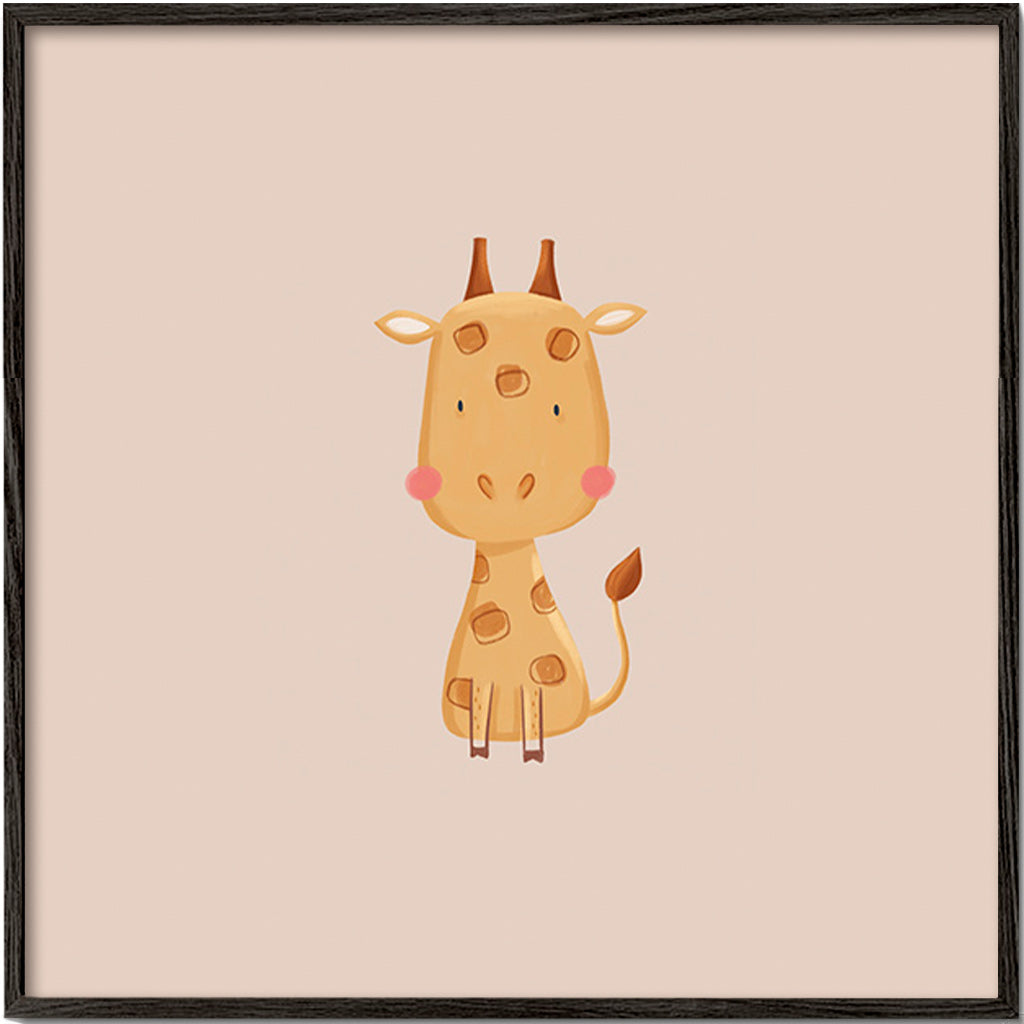 Lâmina infantil com girafa minimalista