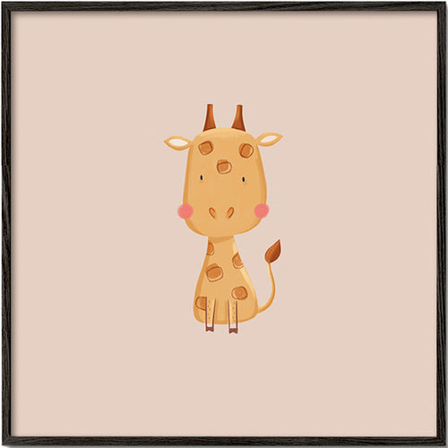 Lâmina infantil com girafa minimalista