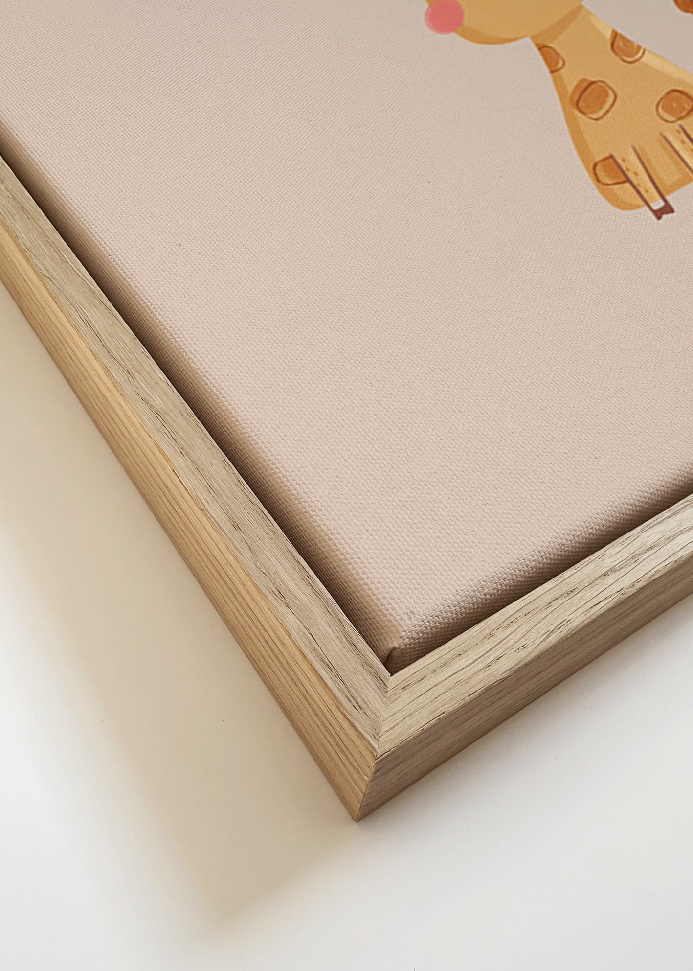 Lâmina infantil com girafa minimalista