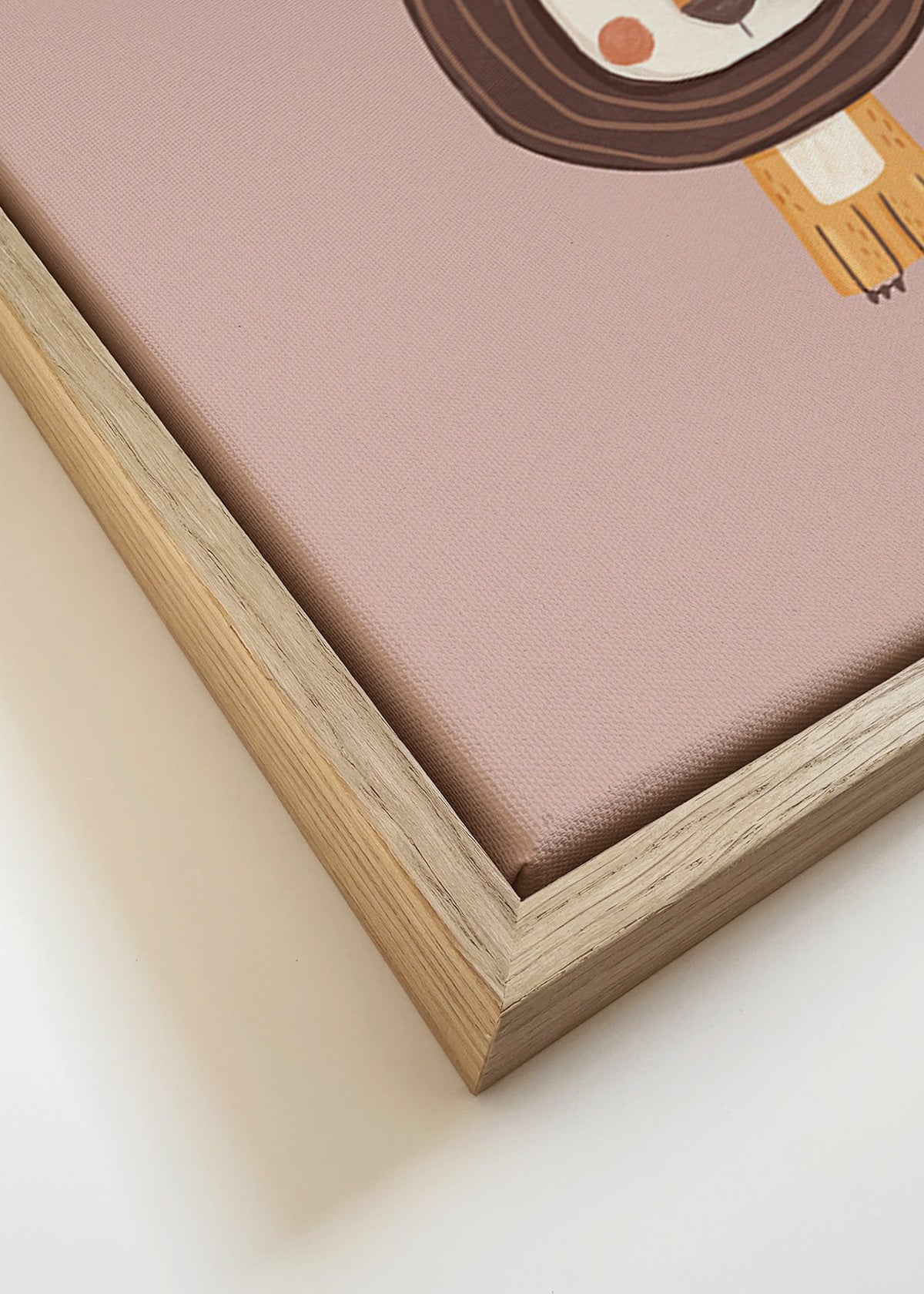 Lámina infantil: leão minimalista