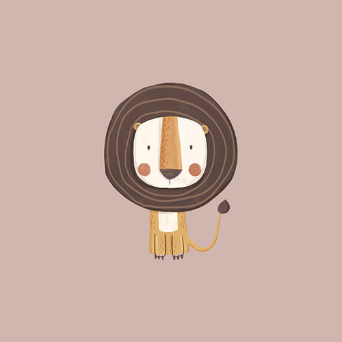 Lámina infantil: leão minimalista