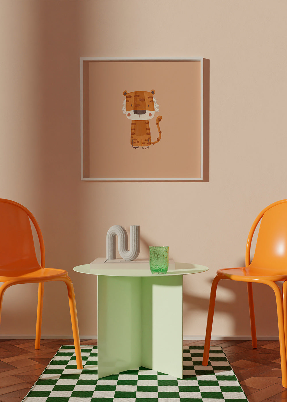 Tigre ilustração minimalista