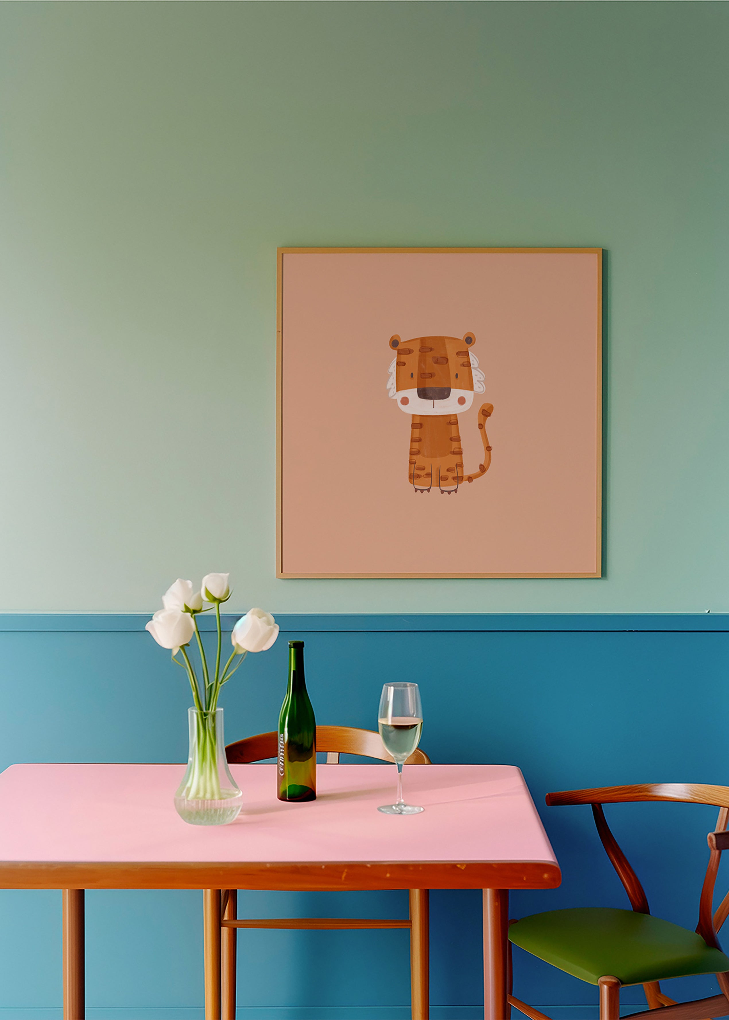 Tigre ilustração minimalista