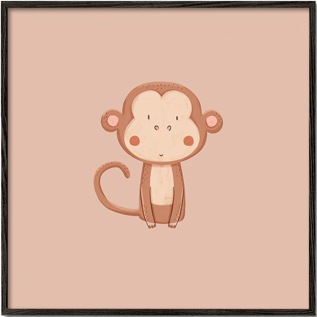 Quadro macaco minimalista