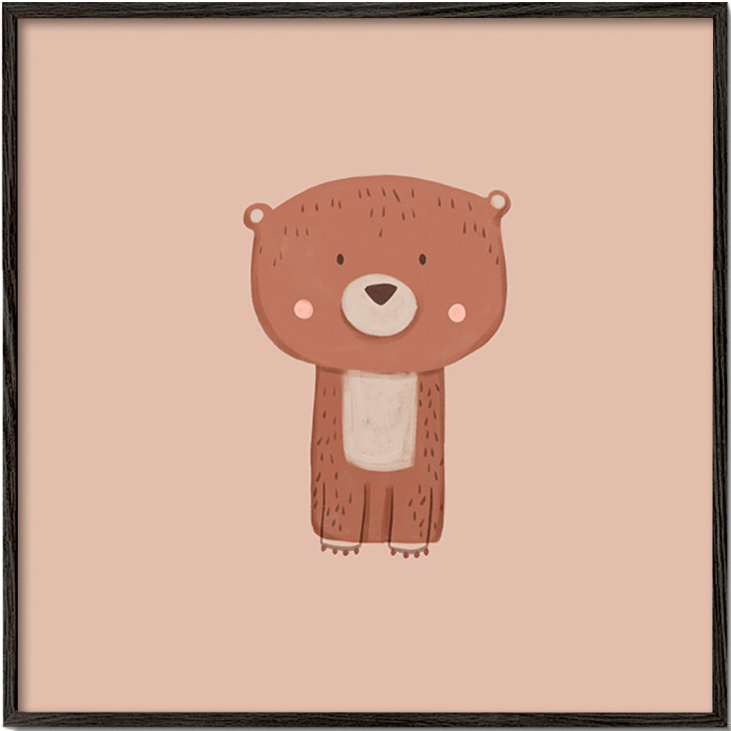 Quadro urso ilustrado