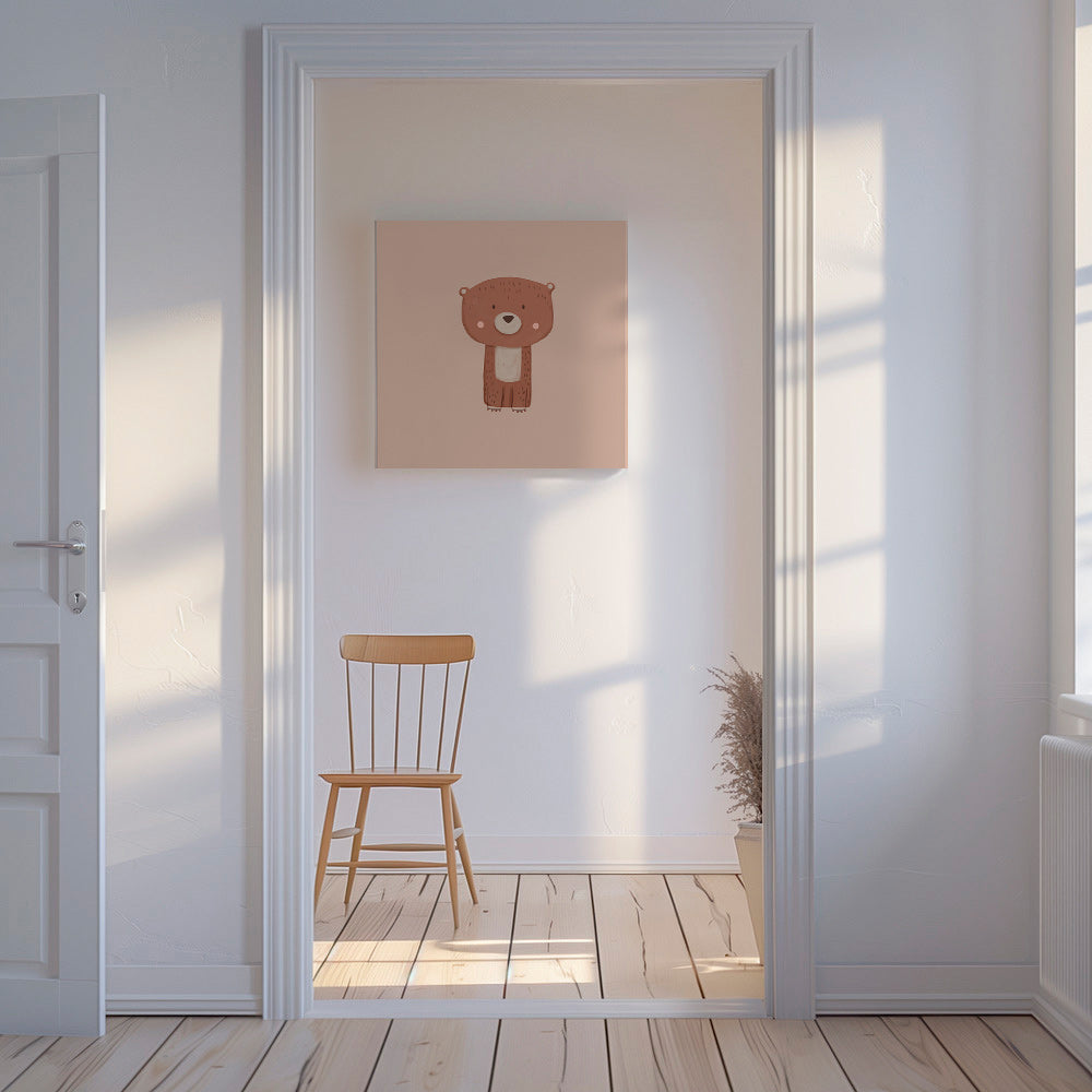 Quadro urso ilustrado