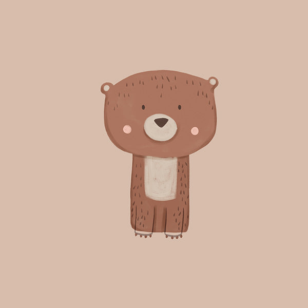 Quadro urso ilustrado