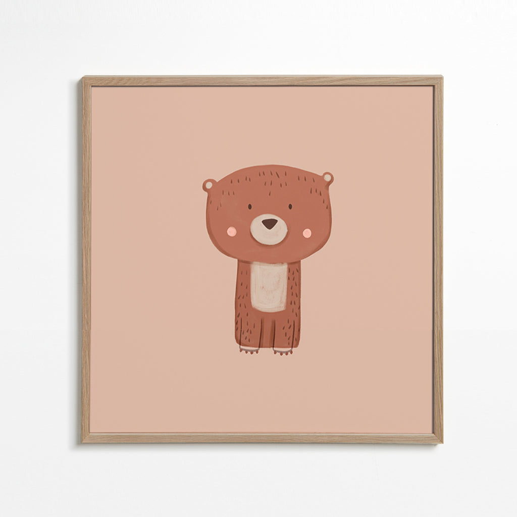 Quadro urso ilustrado
