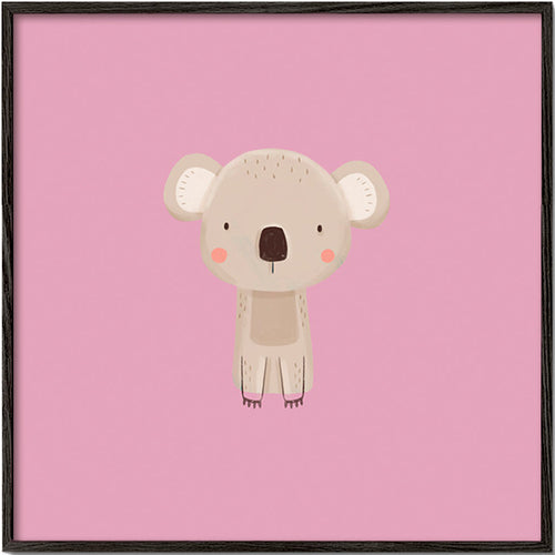 Lâmina infantil: coala rosa minimal