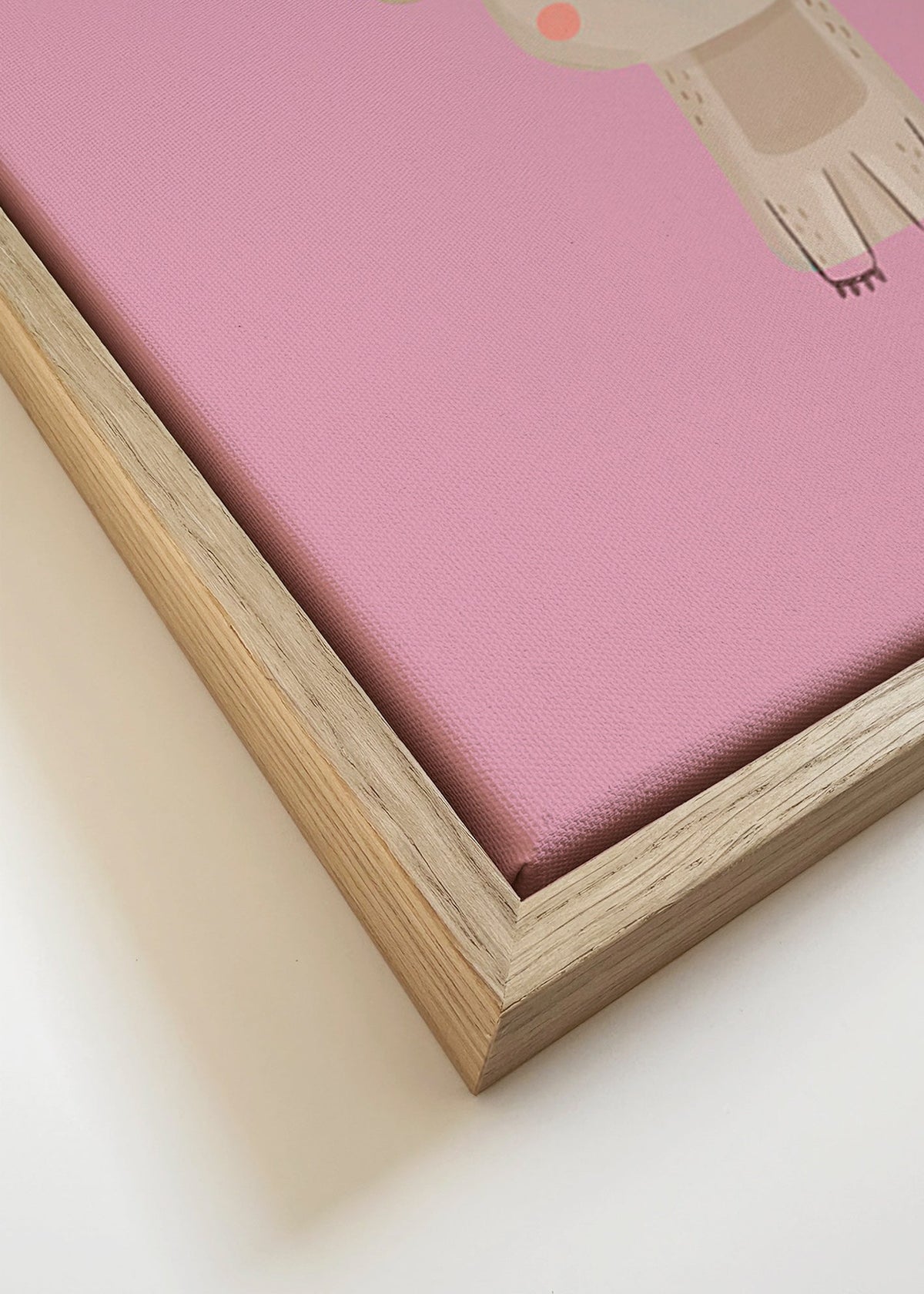 Lâmina infantil: coala rosa minimal