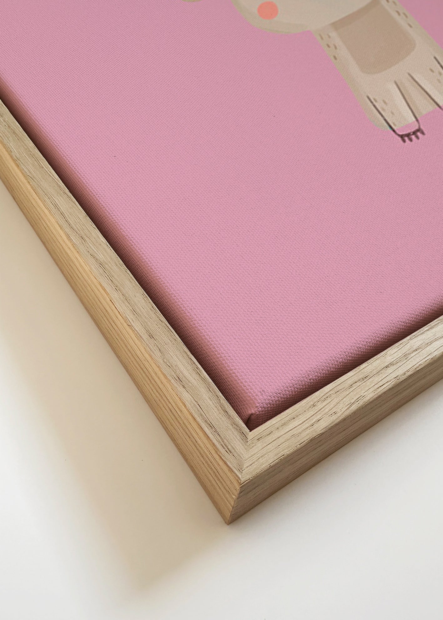 Lâmina infantil: coala rosa minimal