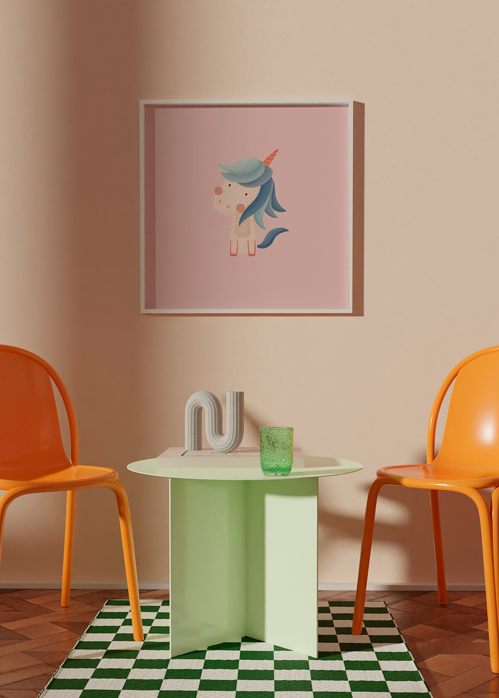 Lâmina infantil: unicórnio fofo