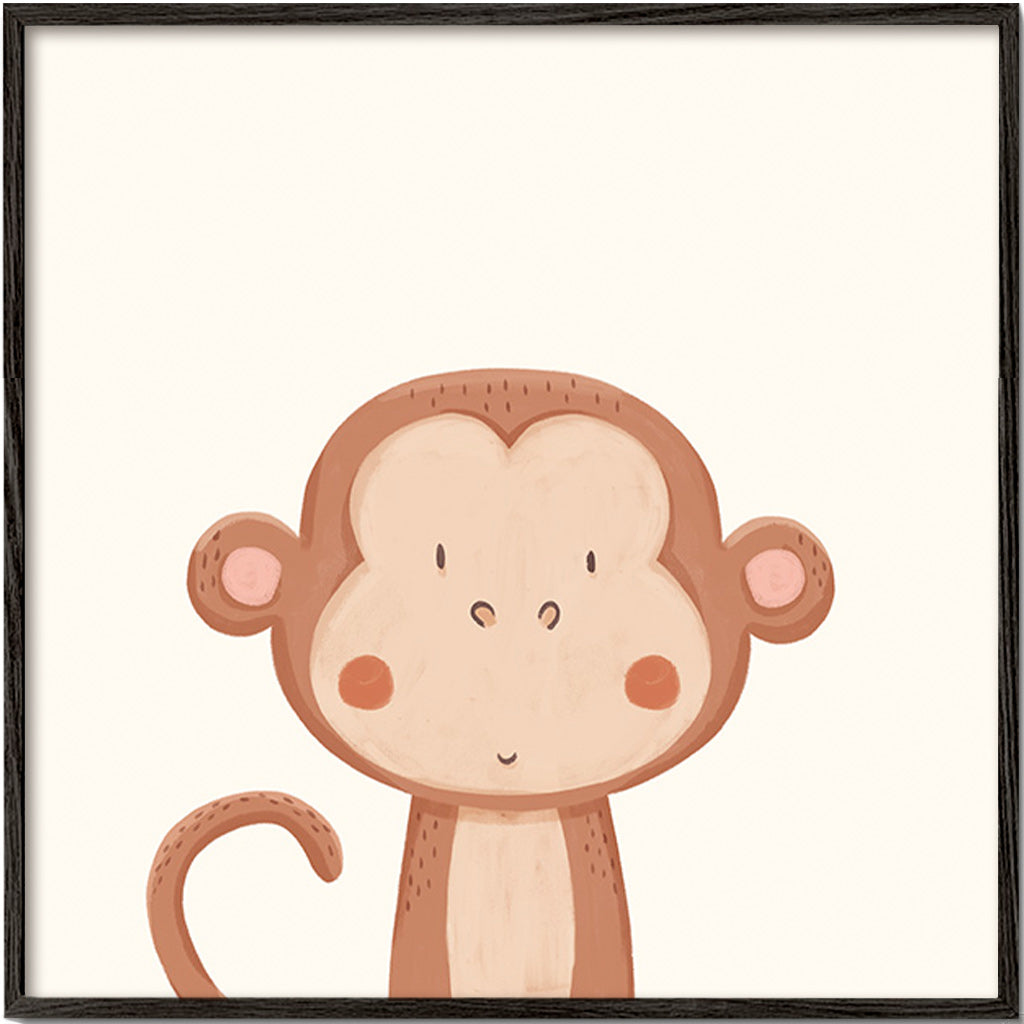Lâmina infantil macaco sorridente