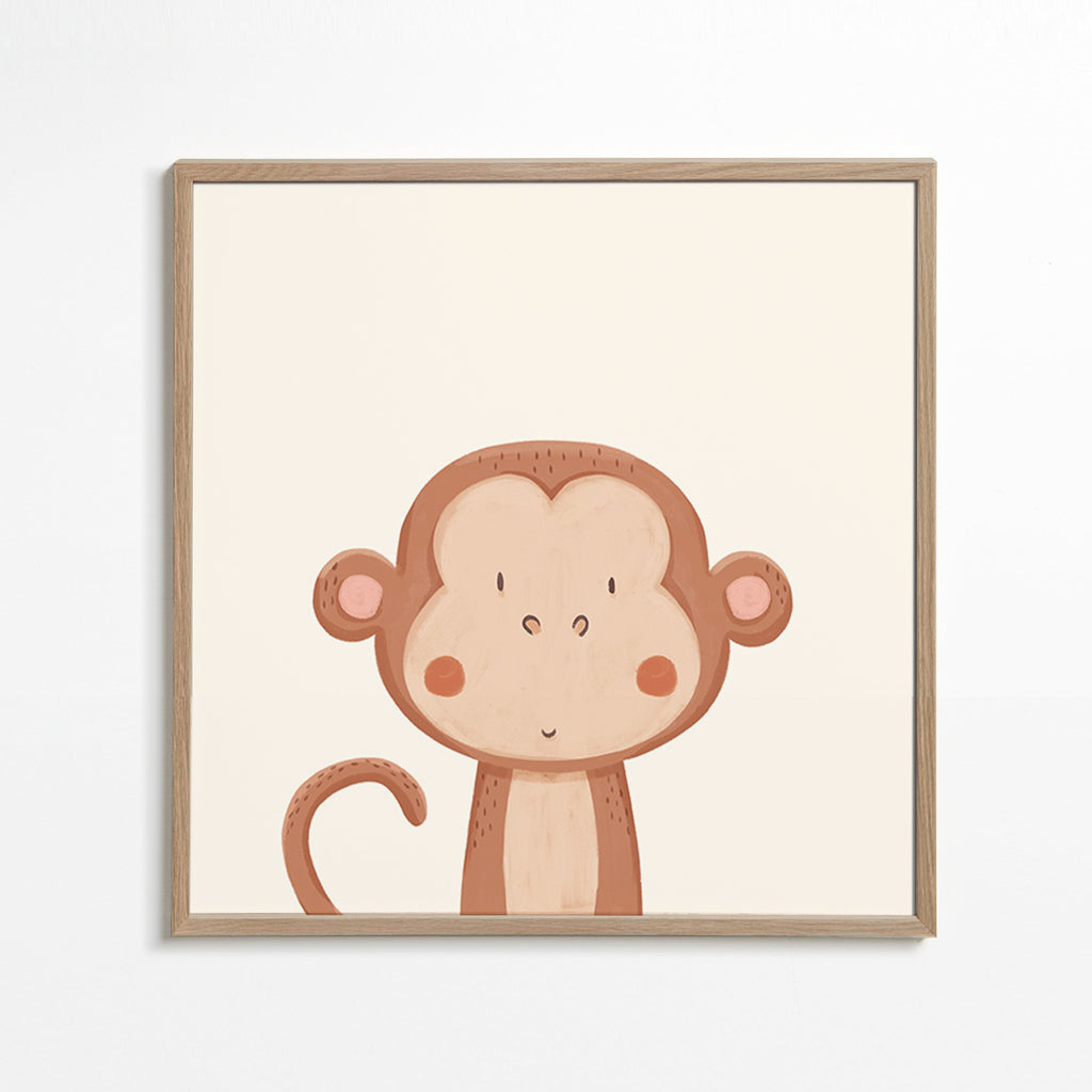 Lâmina infantil macaco sorridente