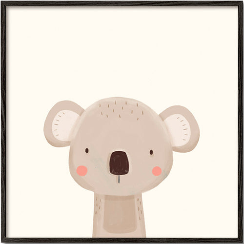 Quadro infantil koala fofo
