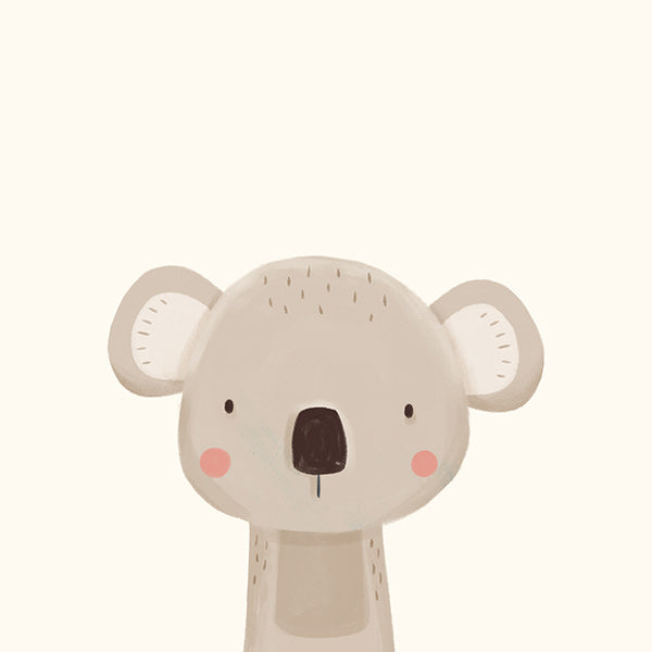 Quadro infantil koala fofo