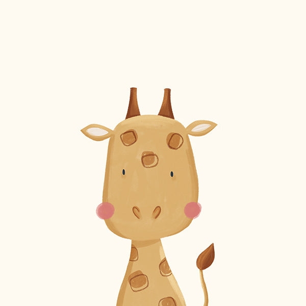 Lámina infantil: girafa doce